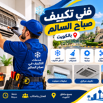 فني تكييف يصلح مكيف سبليت في صباح السالم بالكويت