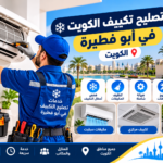 فني يصلح مكيف سبليت ضمن خدمات تصليح تكييف الكويت في أبو فطيرة